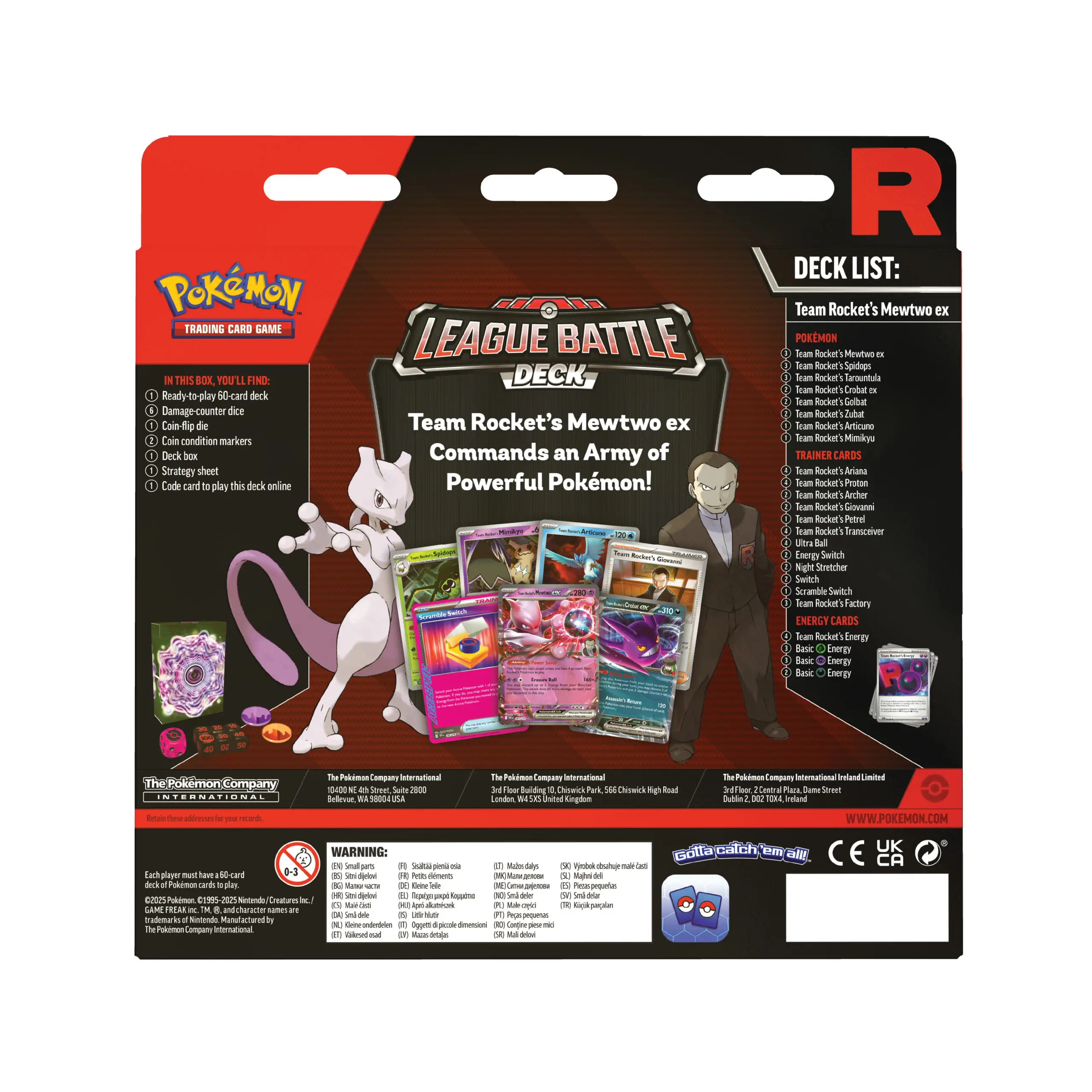 Team Rocket's Mewtwo ex League Battle Deck - Image 2