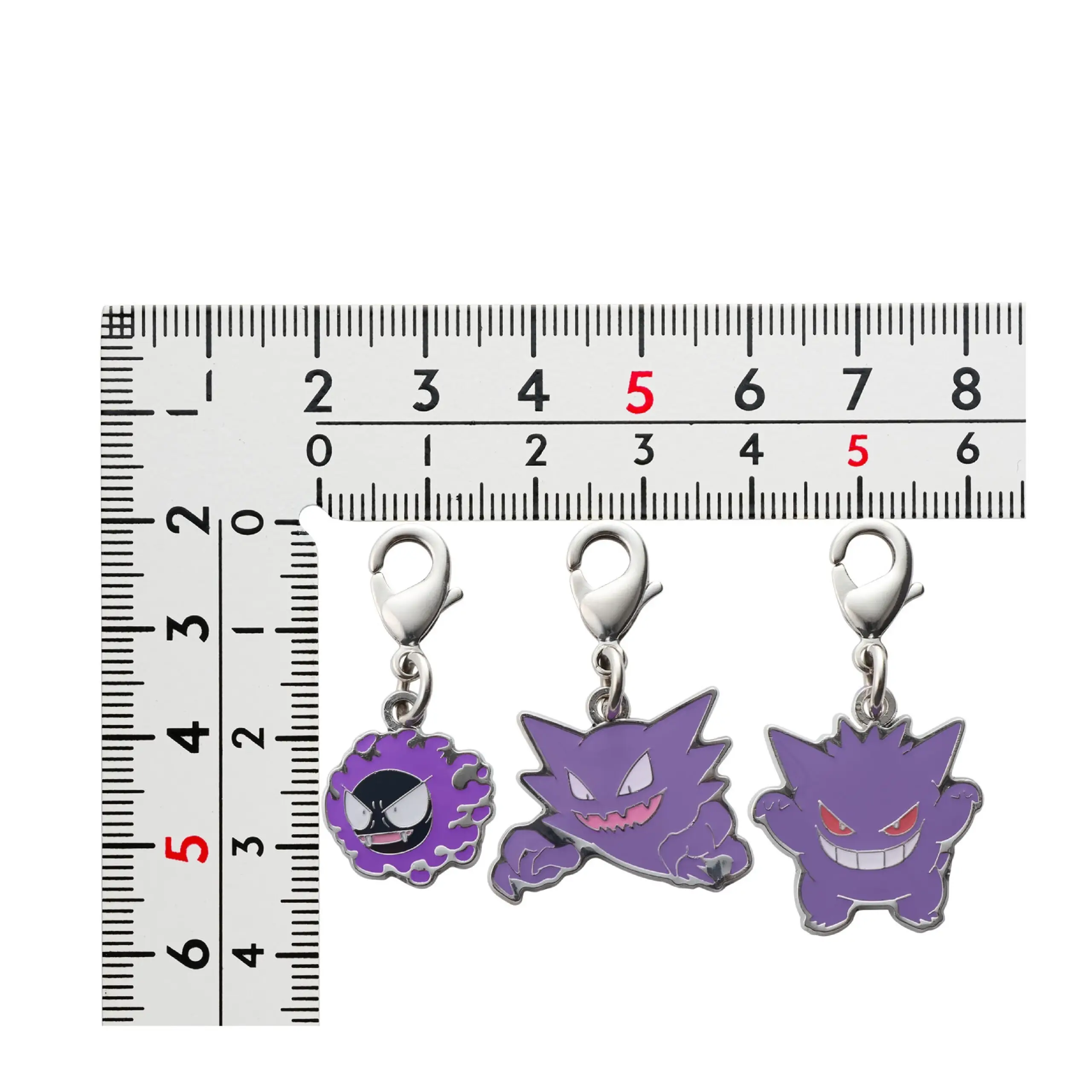 Gastly, Haunter and Gengar Metal Charm - Image 2