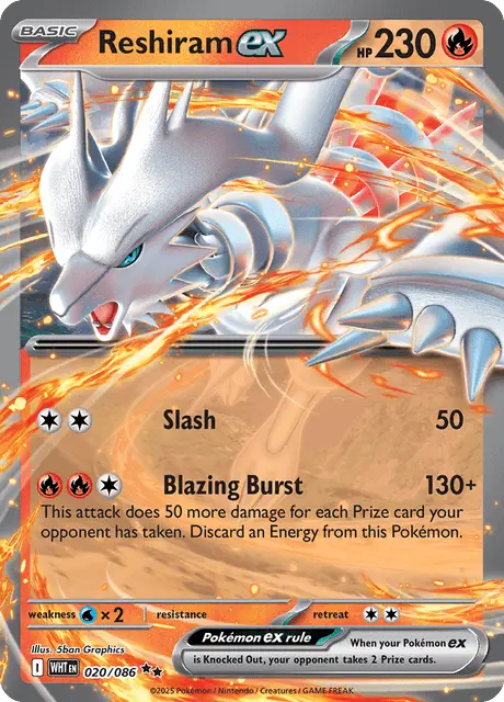 Reshiram ex (WHT 020)