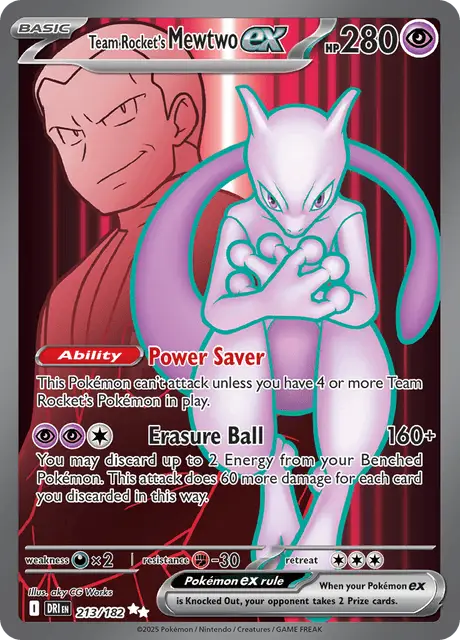 Team Rocket's Mewtwo ex (DRI 213)