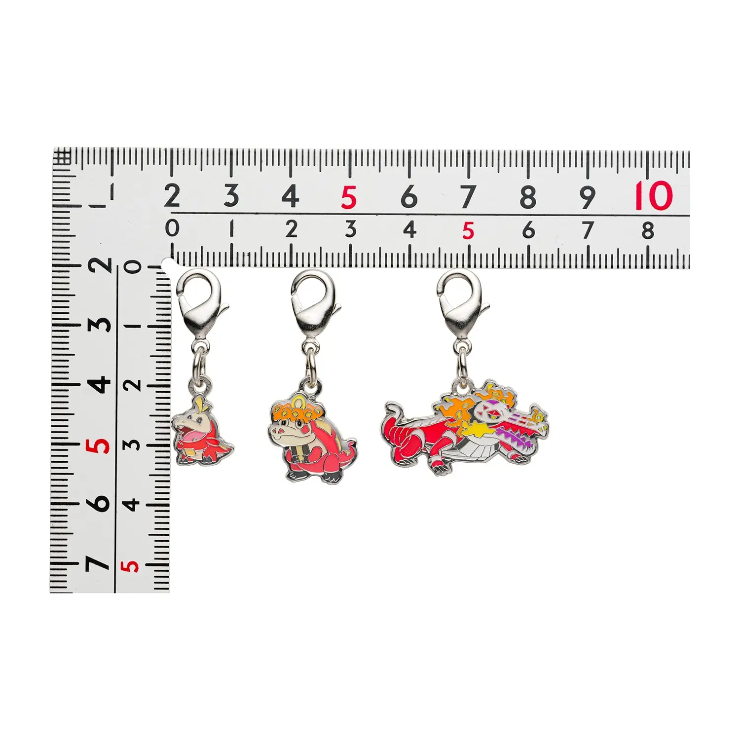 Fuecoco, Crocalor and Skeledirge Metal Charm - Image 2