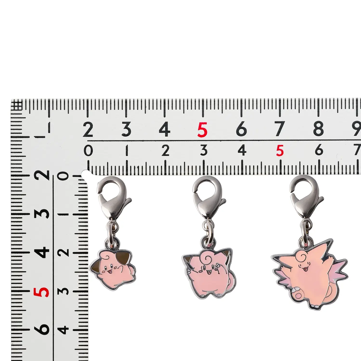 Cleffa, Clefairy, and Clefable Metal Charm - Image 2
