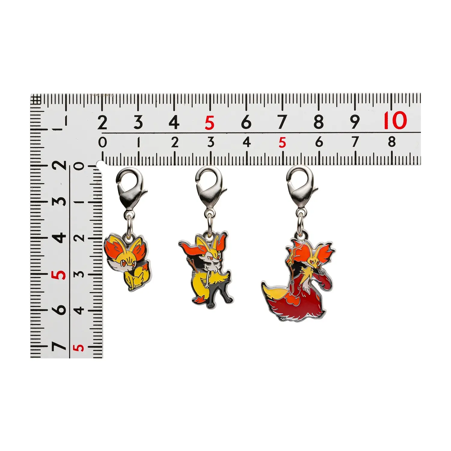 Fennekin, Braixen & Delphox Metal Charm - Image 2