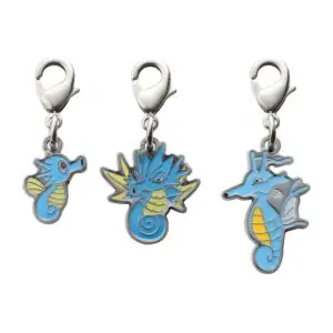 Horsea, Seadra, and Kingdra Metal Charm