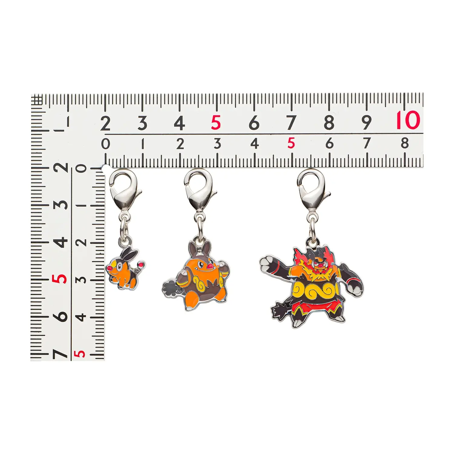 Tepig, Pignite & Emboar Metal Charm - Image 2