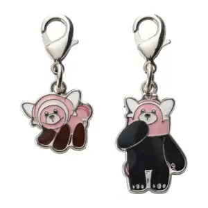 Stufful and Bewear Metal Charm