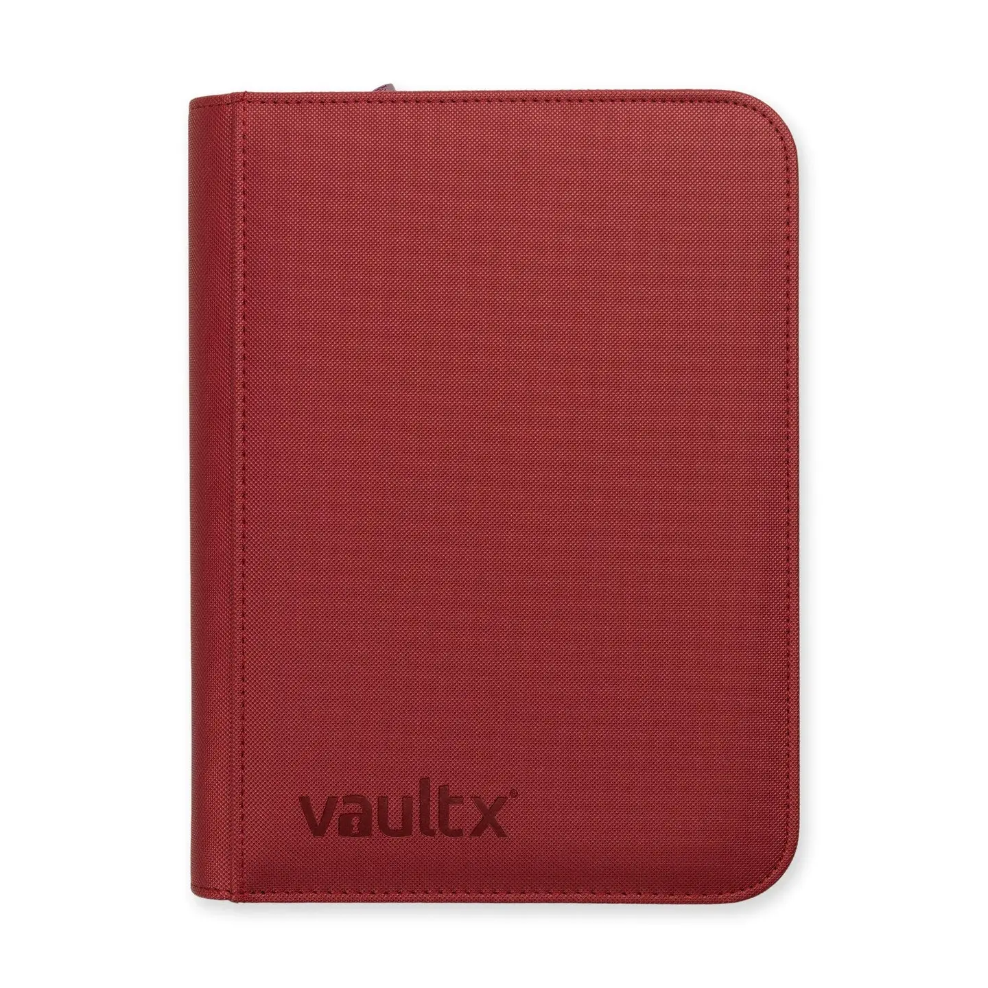 Vault X: EXO-TEC 4-pocket Metallic Red Zip-Binder