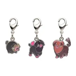 Lechonk and Oinkologne Metal Charm