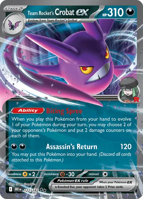 Team Rocket's Crobat ex (DRI 122)