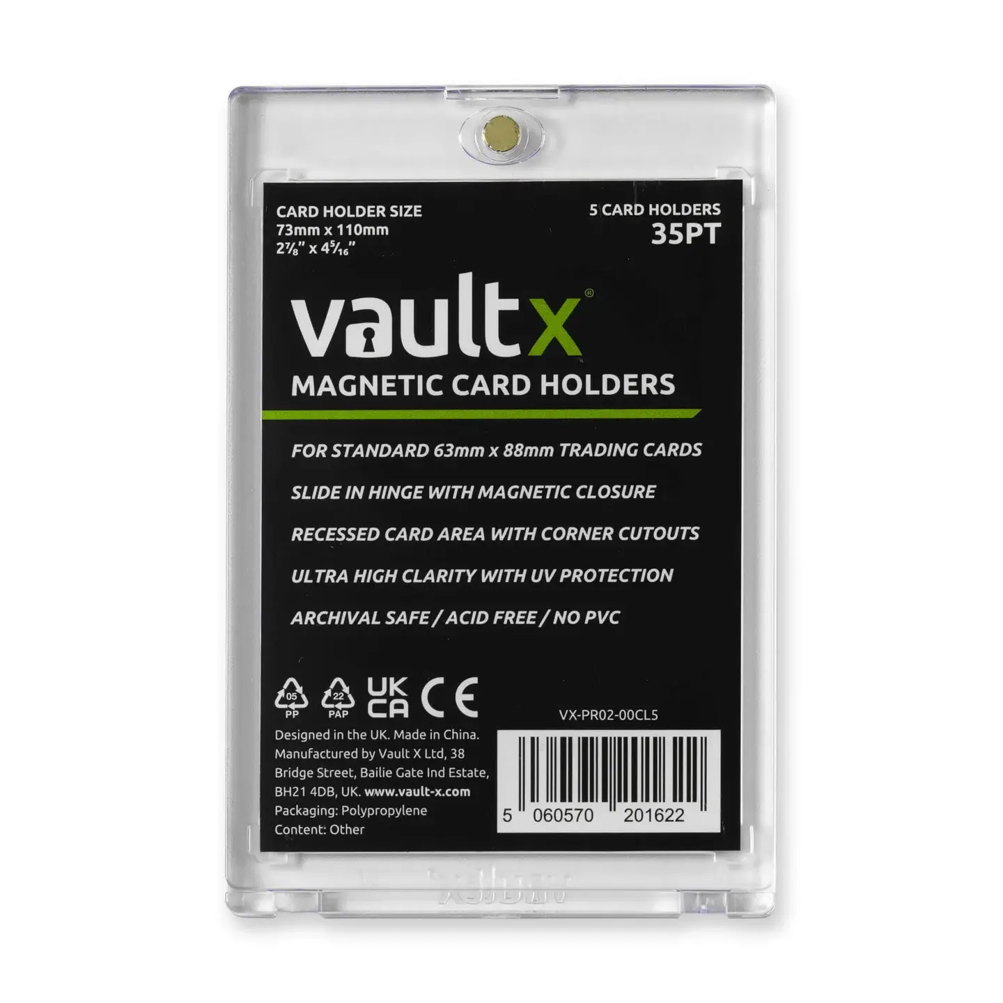 Vault X – Magnetic Card Holders 35pt 5-pack - Image 4