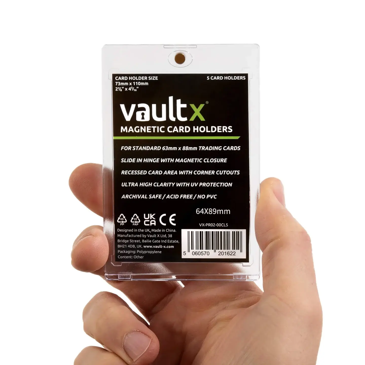 Vault X – Magnetic Card Holders 35pt 5-pack - Image 5