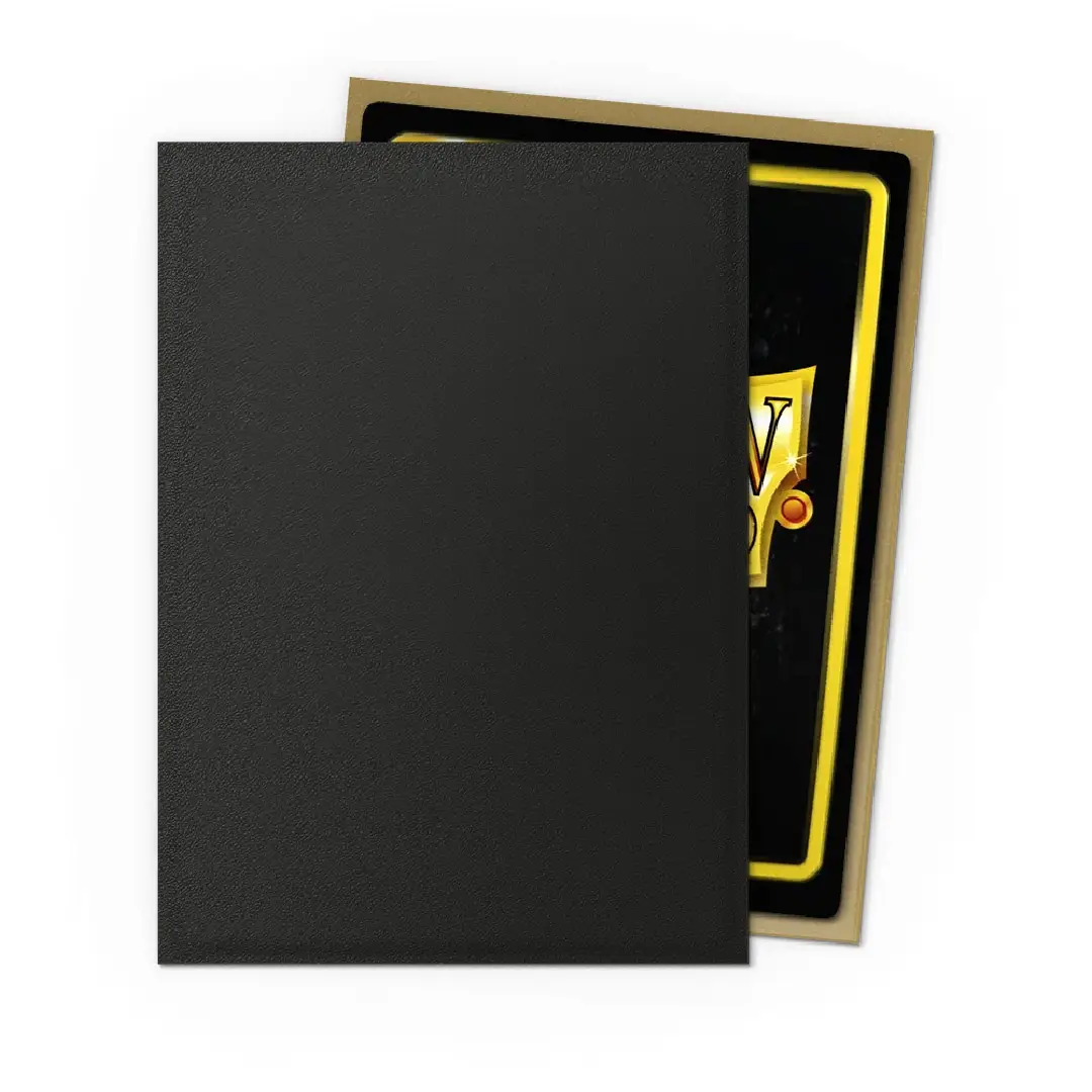 Dragon Shield Dual Matte Sleeves - (Black & Gold) - Image 2